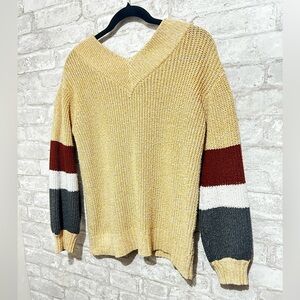 Cream Tan Sweater